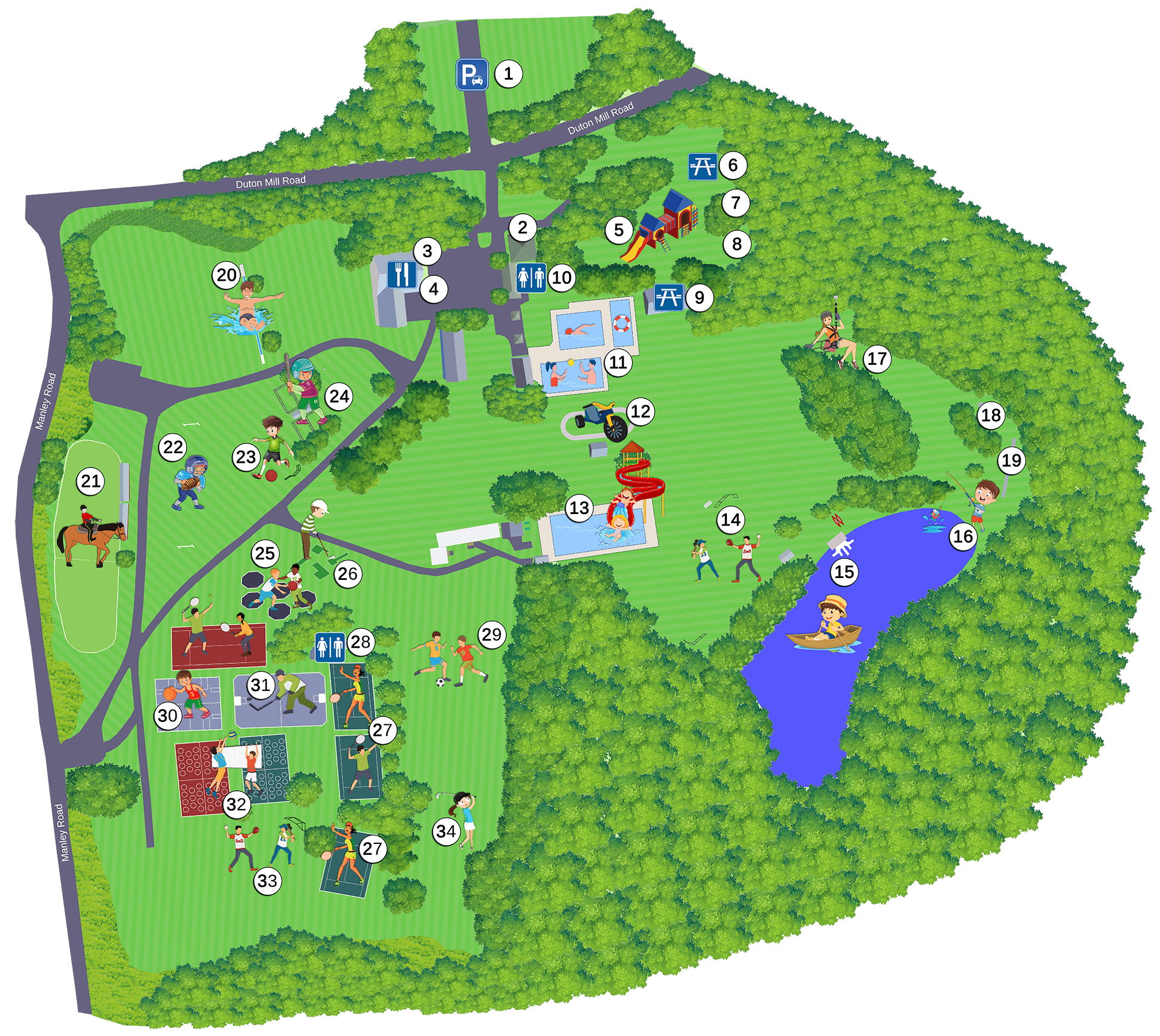 Arrowhead Day Camp Map